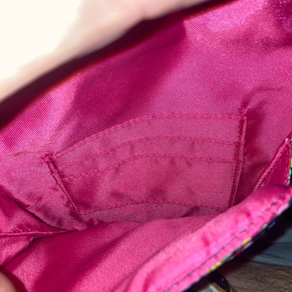 Vera Bradley Paisley Crossbody Bag - Navy and Pink - Picture 4 of 7